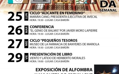 L’Institut Gil-Albert finalitza octubre amb una conferència sobre el Museu de Banyeres de Mariola i una xarrada de Javier Moro