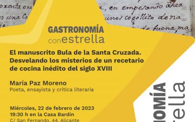 Mari Paz Moreno comparte sus investigaciones sobre un recetario de cocina inédito del siglo XVIII