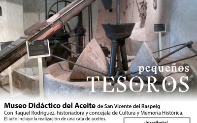 El Instituto Gil-Albert organiza una visita con cata de AOVE en el Museo del Aceite de Sant Vicent del Raspeig