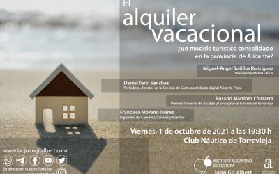 El Instituto Juan Gil-Albert organiza en Torrevieja un coloquio sobre el alquiler vacacional en la provincia