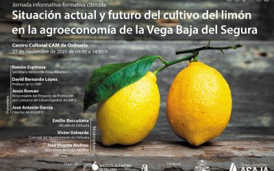 L’Institut Juan Gil-Albert organitzada una jornada informativa sobre l’agroeconomia a la Vega Baixa