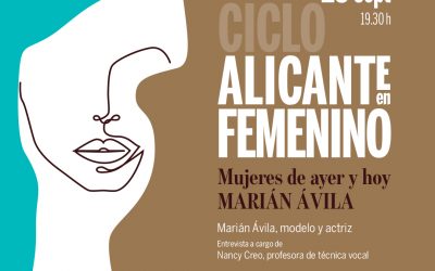 La modelo internacional Marián Ávila protagoniza una nueva sesión del ciclo del IAC Gil-Albert dedicado a la mujer